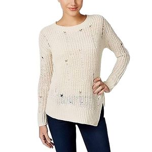 Calvin Klein jeans Distressed Asymmetrical Sweater
